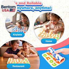 Sensory Silicone Letter Tracing Pad: Double-Sided Textured Sensory Toys for Lear
