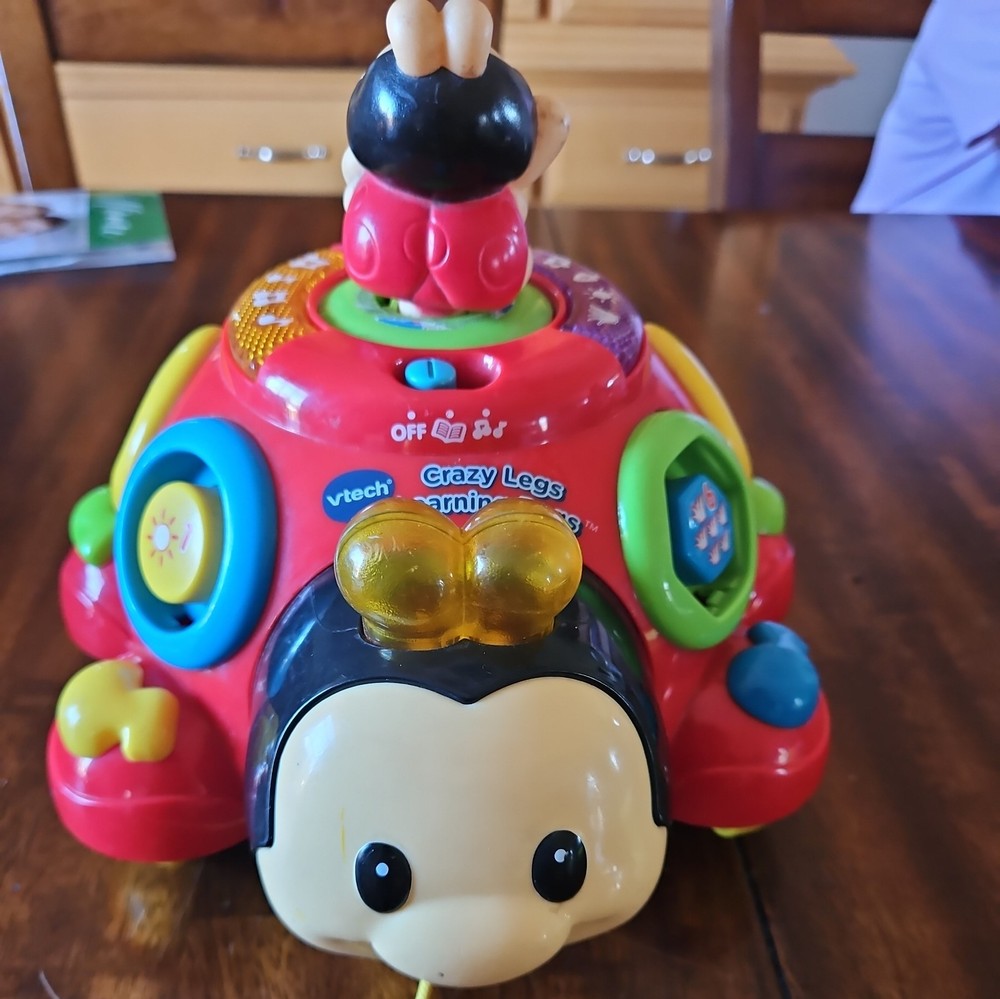 Vtech Crazy Legs Learning Bugs Lady Bug Educational Toy Singing Talking Lights