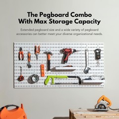 Keepo Pegboard Combination Kit, Pegboards and Accessories Modular Hanging for…