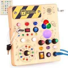 Busy Board, Montessori Toys for 1-3 Years Old Boys & Girls, Sensory Toys for …