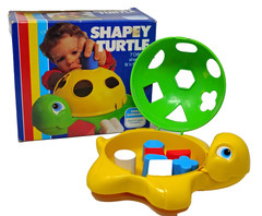 VTG Floating Shapey Turtle Baby Shape Sorter Puzzle Learning Sensory Bathtub Toy