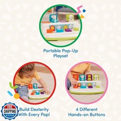 Battat – Cause – And – Effect Toy – Developmental Toy With Buttons and Colors