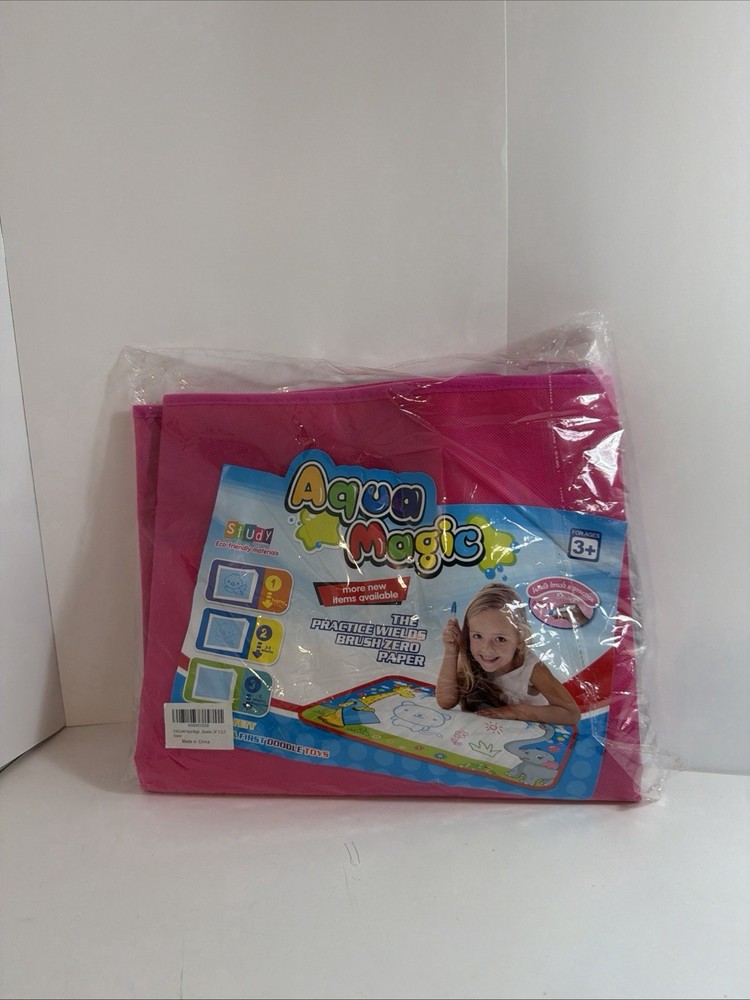 Aqua Magic Water Drawing Mat 34×22.5” Reusable Kids Educational Learning Toy New
