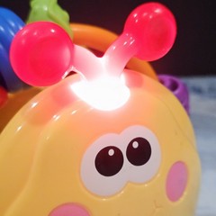 Fisher Price Gigglin’ Bee Ball Baby Toy Lights Sounds Tested Works