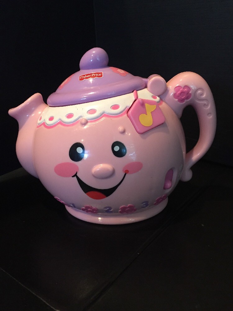 B35) Fisher Price Laugh & Learn Say Please Teapot Singing Musical Toddler Toy