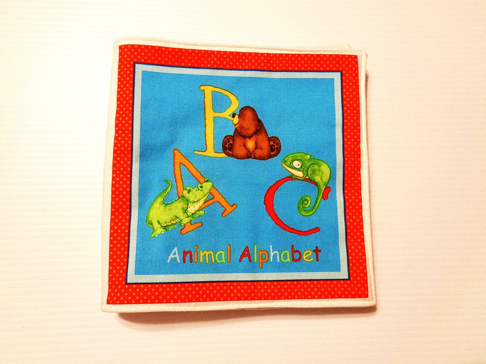 ‘ABC Animal Alphabet’ Soft, Washable, Cloth Book for Baby / Toddler
