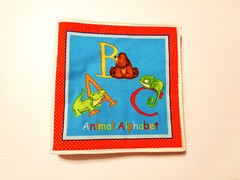 ‘ABC Animal Alphabet’ Soft, Washable, Cloth Book for Baby / Toddler