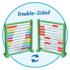 Hand2Mind Double Sided Plastic 100 Bead Abacus Set of 1