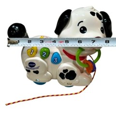 VTech Pull and Sing Dalmatian Puppy Dog Infant Toy 6-36M Clean! WORKS! SEE VIDEO