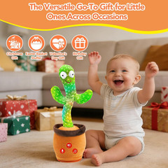 Baby Toys Dancing Talking Cactus Toy with Adjustable Volume, Boys Girls Gifts