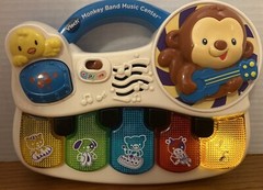 VTech Monkey Band Music Center Keyboard Piano Lights Sounds Learning Toy-working