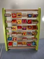 Ray’s Toys Alphabet Numbers Teaching Tool Playtime Dexterity Spin-Child-Baby