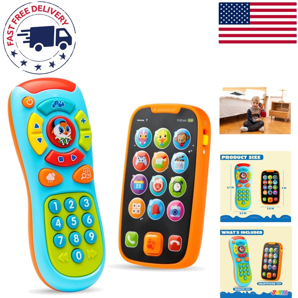 Interactive Learning Phone & Animal Remote for Toddlers – Safe ABS Material