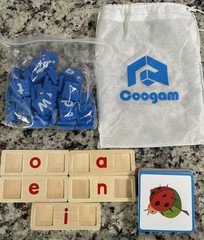 Wooden Short Vowel Reading Letters Sorting Spelling Games, Site CVC Words
