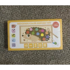 Color Sorting Toy Hedgehog Educational Math Learning Home School New In Box Gift