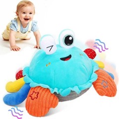 Baby Toys 1 Year Old 6-12 Month Tummy Time Toys Crawling Crab Musical Dancing…