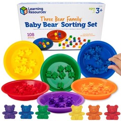 Learning Resources Baby Bear Sorting Set, 108 Pieces, Ages 3+