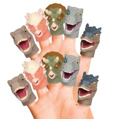 NBC Universal Jurassic World Bath Finger Puppets, 10 3 inches,