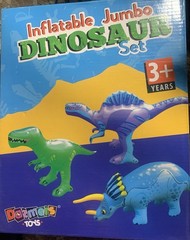 Jumbo Dinosaur Toys Set 5 Realistic Multi Color Dinosaurs for Kids Learning Fun