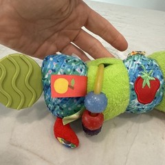 World of Eric Carle Very Hungry Caterpillar Baby Pull Toy Crinkle Teether Plush