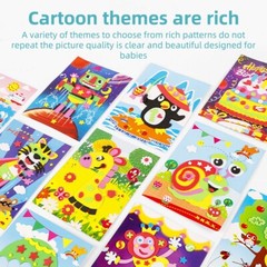 20pcs DIY 3D Stickers Stick-on for Early Learning Educational Puzzle Toy USA