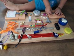 Montessori Toys Busy Board Activity desk Game Board Toddler Toys Travel toy
