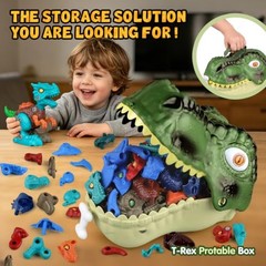 Dinosaur Toys for Kids Age 3-5 5-7, 8Pcs Take Apart Dinosaur Set | Trex
