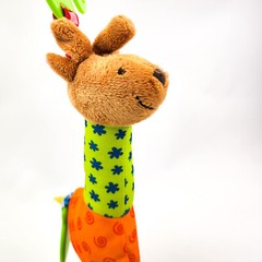 Melissa & Doug Ks Kids Funky Giraffe Stroller Toy Crinkle Teether Textures