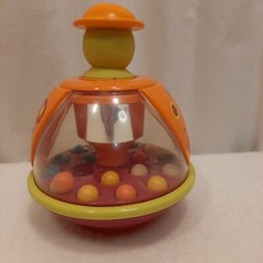 B Toys Ladybug Ball Popping Toy Push Pop Spin Poppitoppy Toddler Baby Toy