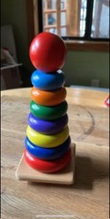 Melissa & Dog Wooden Stack Tower, Multicolored