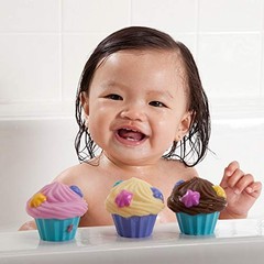 Bath Tea and Cupcake Set Toddlers for Kids Ages 1-3, Fun 5 Piece Set Bath Toy
