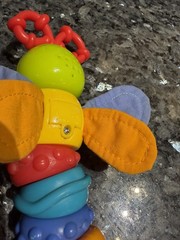 Bright Starts Twisty Bug dragonfly butterfly take along baby toy rattle lights