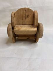 Natural Wood Rolling Baby Stroller Toy 7”