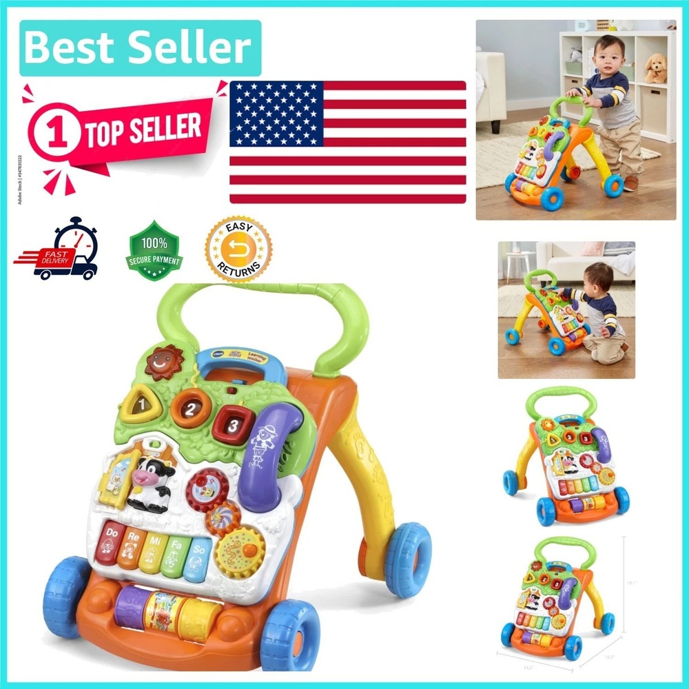 Interactive Sit-to-Stand Learning Walker with Removable Activity Panel & Lights