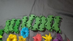 Greentoys Garden Play Set for Kids Flower Stacking Toys Build A Garden -100+ Pcs