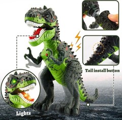 Realistic Walking Dinosaur Toy for Kids – Electric T-Rex with Light Effect