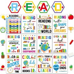 gisgfim Colorful Reading Posters for Classroom Reading Corner Bulletin Board …