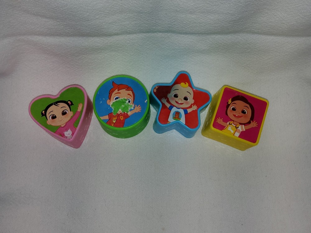 Cocomelon Shape Sorter Replacement Shapes x4 for Watermelon Bucket Toy