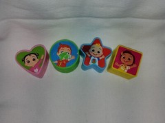 Cocomelon Shape Sorter Replacement Shapes x4 for Watermelon Bucket Toy