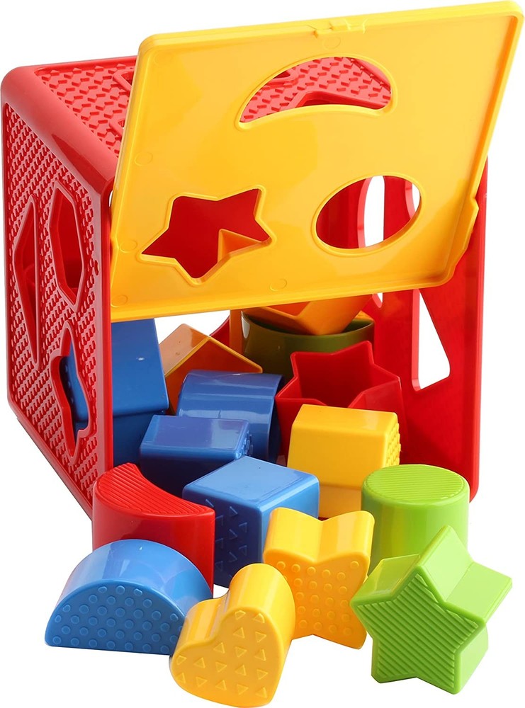 Baby Blocks Shape Sorter Toy, Plastic