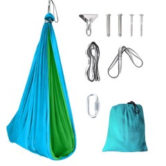 Kids Sensory Swing Hammock Double Layer Polyester 300Lbs Capacity Indoor Outdoor