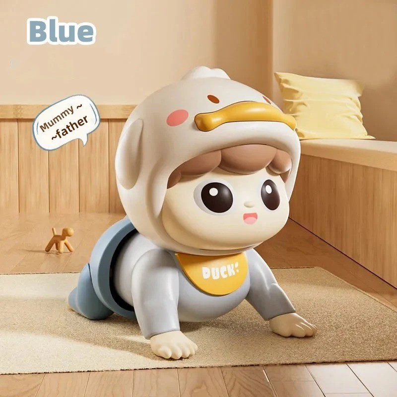 Music Crawling Doll Baby Toy Learning Crawling Head-Lifting Training 0-1Y USA