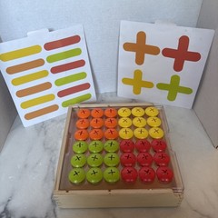 Lovevery Mosaic Button Board W/ 2 Templates from Companion Kit 22-24 Months
