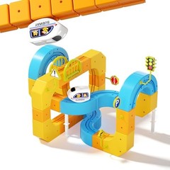 Electric klick Rail Infinity 3D Train Set, Building Stem Toys for Boys 127 Pcs