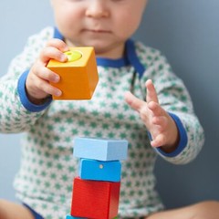 Beech Wood Discovery Blocks Squeaking Clacking Rattling Sound Toys 6 Pack