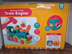Playhop Hammer & Ball Train Engine Helps Hand/Eye Coordination & Fine Motor…