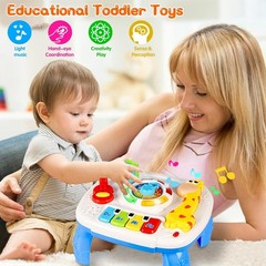 Baby Toys 6-12 Months, Musical Learning Table Toys for 1 2 3 Year Old Boys Girls