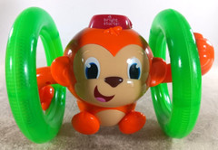 Bright Starts Roll & Glow Monkey Crawling Baby Toy With Lights And Sounds