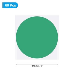 6″ Floor Stickers Classroom Decor, 60 Pcs Self Adhesive Dots Markers, Green