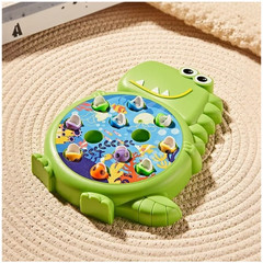 Dinosaur Fishing Learning Toy Interactive Activity Kids Hand-Eye Coordination